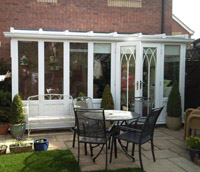 photo of lean to completed conservatory